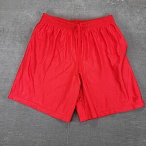 Starter Basketball Shorts XL Dazzle Shiny Silky Mesh Red‎ Loose Baggy Vtg Y2K